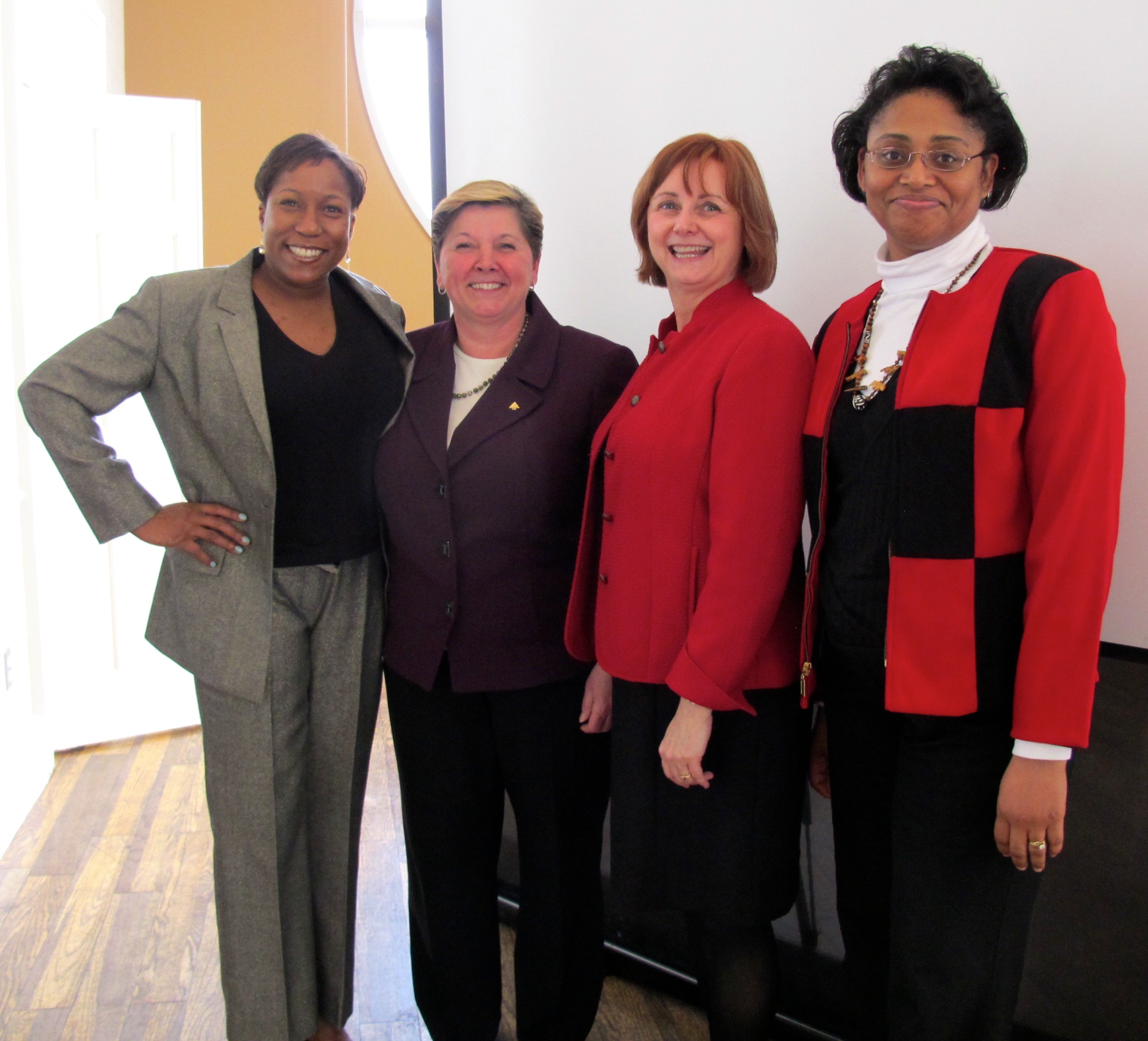 Daayge Hendricks (TEMBA 2014), Barb Godin, Donna Blackburn and LaJuan Jones (TEMBA 2013).