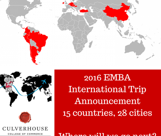 Announcing the 2016 UA EMBA International Trip